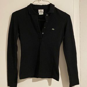 Lacoste long sleeve fitted button up polo - 36